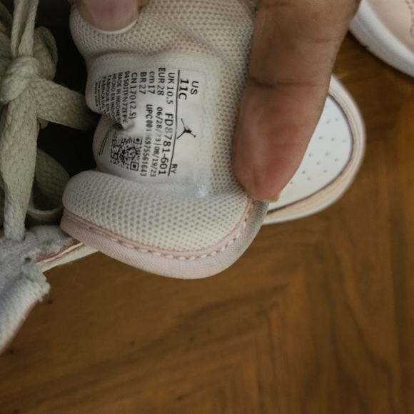 JORDAN 1 MID (PS) PINK WASH/VIOLET FROST SIZE 11C - Picture 9 of 10